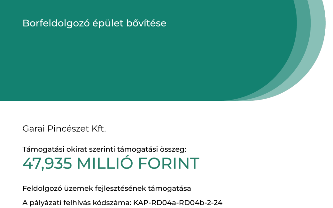 Borfeldolgozó épület bővítése